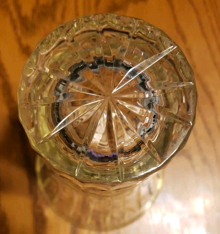 Samodor Crystal Vase 9" Tall 5.5 " Diameter