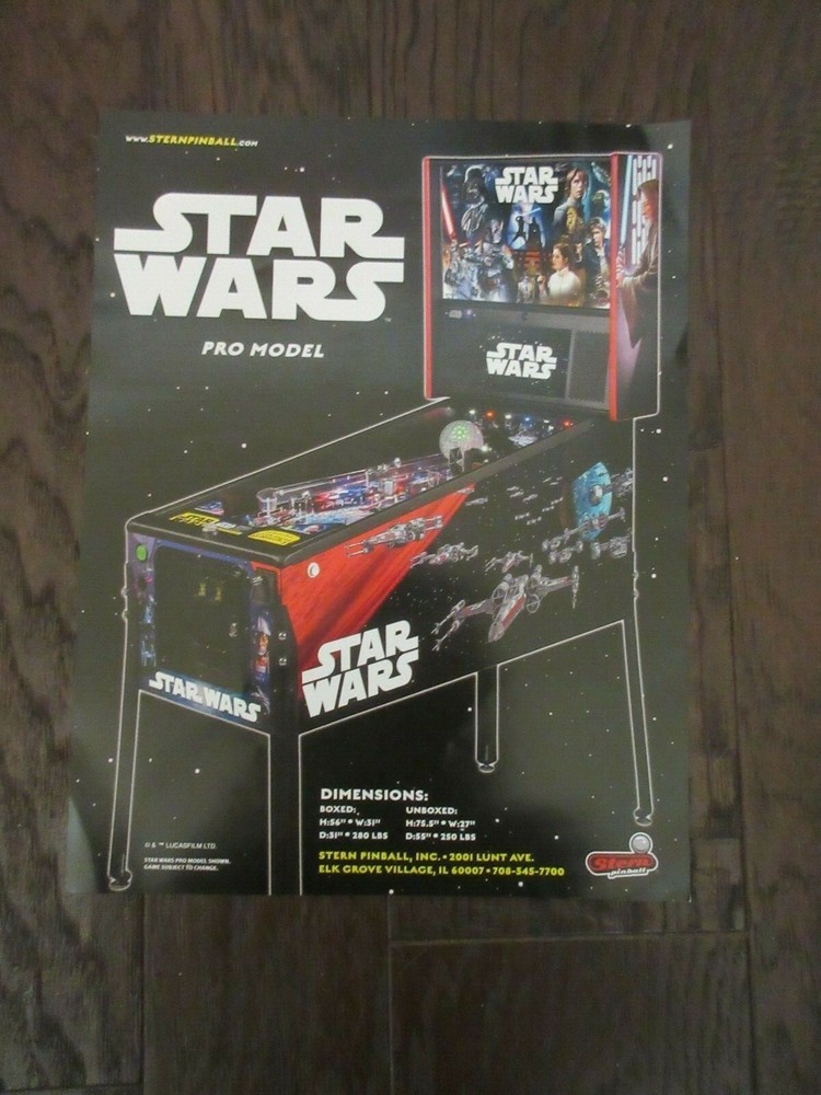 ONE STAR WARS PINBALL BROCHURE