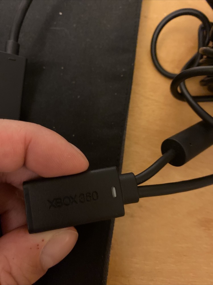 Xbox 360 Kinect Sensor Bar & Power Cable Adapter As Is No Power Untested Used