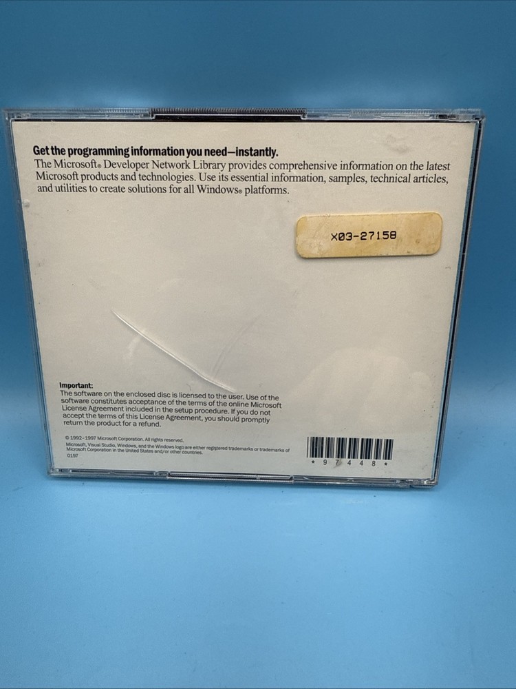 MICROSOFT Developer Network Library-Visual Studio 97 Special Edition CD