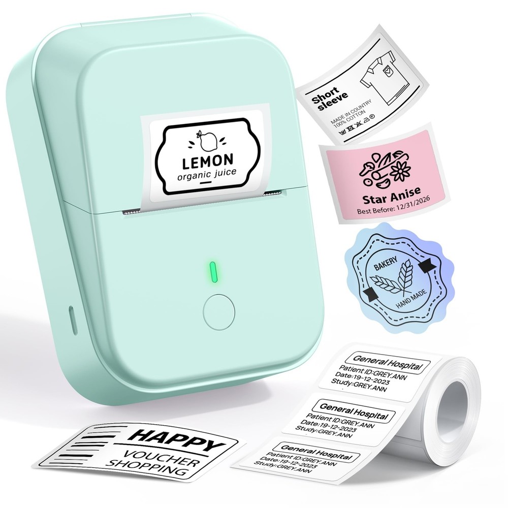 PM260 Label Maker Machine with Tape, 2 Inch Label Maker Bluetooth Label Print...