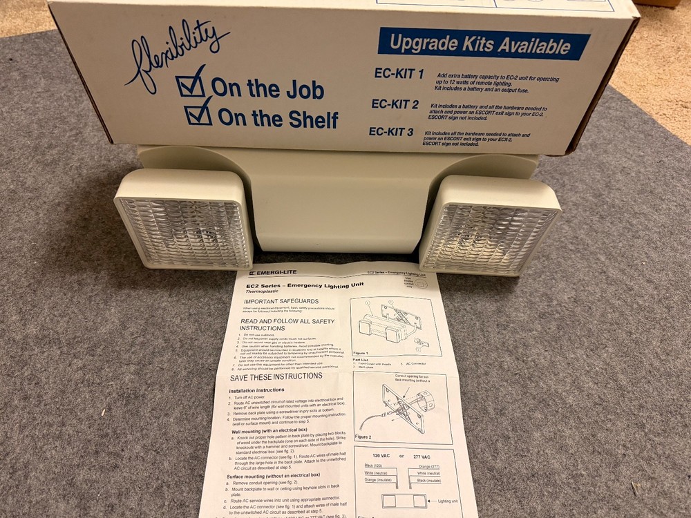 EMERGI-LITE  Model EC-2 Energency Light Unit   EC-2-EG