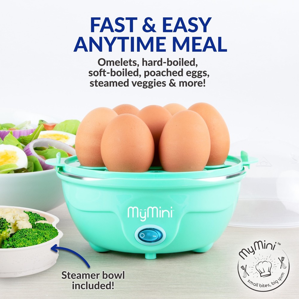 Automatic Digital Egg Boiler Steamer Cooker for 7 Eggs with Timer