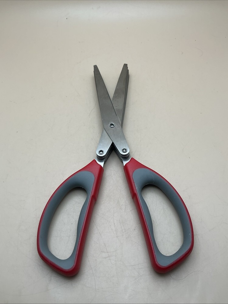 Westcott 8" All Purpose Shredder Scissors, Red, Preowned