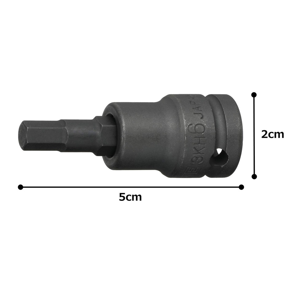 3/8" Drive Heavy Duty Metric Hex Socket (3KH-06)