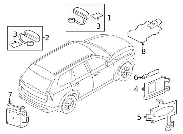 Genuine Volvo Mobile Phone Control Module Bracket 31407244