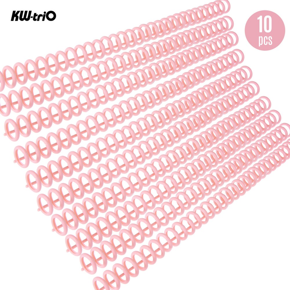 KW-trio 10pcs Plastic 30-Hole Loose Binders Ring Binding Spines Combs 85 Sheets