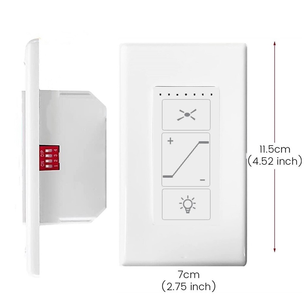 Ceiling Fan Wall Remote Control Kit Small Size Receive for Harbor Breeze Hampton