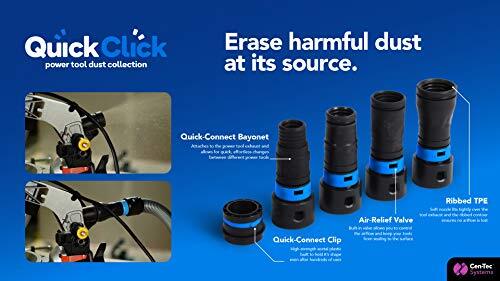 Quick Click Expanded Multibrand Power Tool Adapter Set For Dust Collection