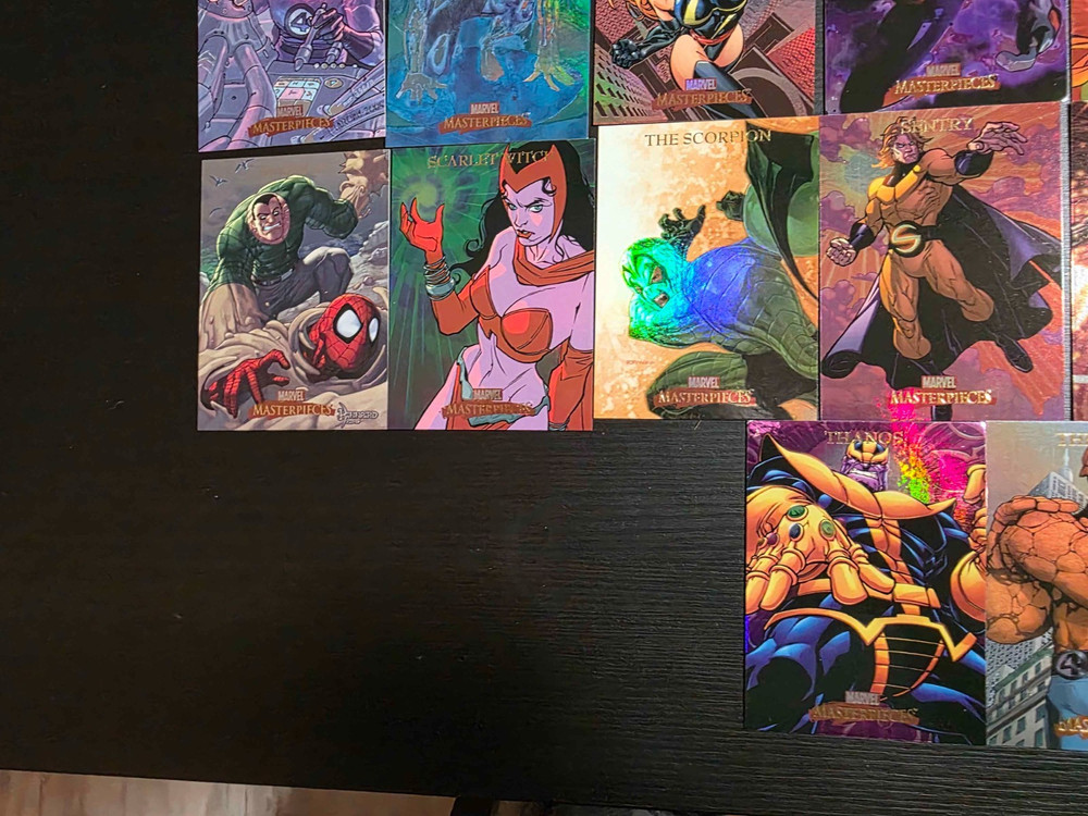2007 MARVEL MASTERPIECES INCOMPLETE FOIL SET 59 CARDS