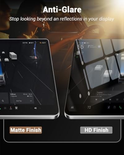 Compatible with Ride Command Ranger PRO Screen Protector Anti 7” Polaris 1-Pack