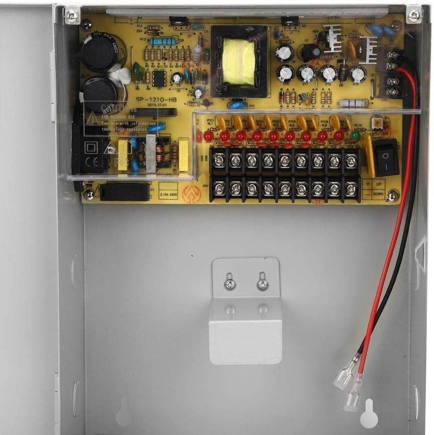 UPS Power Supply 12V 10A Control System Vertical Installation Access Control