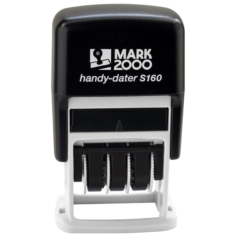 Mark 2000 Self-Inking Rubber Date Office Stamp with Completed Phrase & Date -...