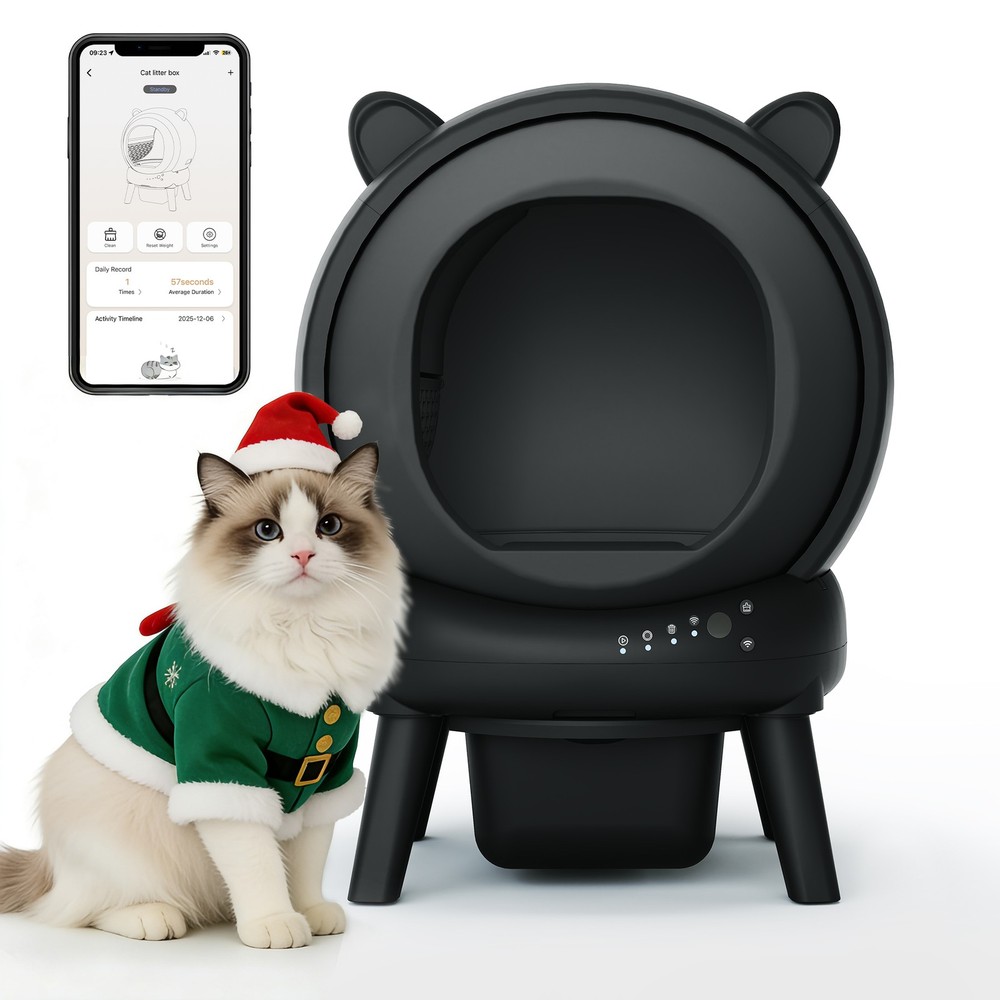 Automatic Self-Cleaning Cat Litter Box, Large Capacity for Multiple Cats