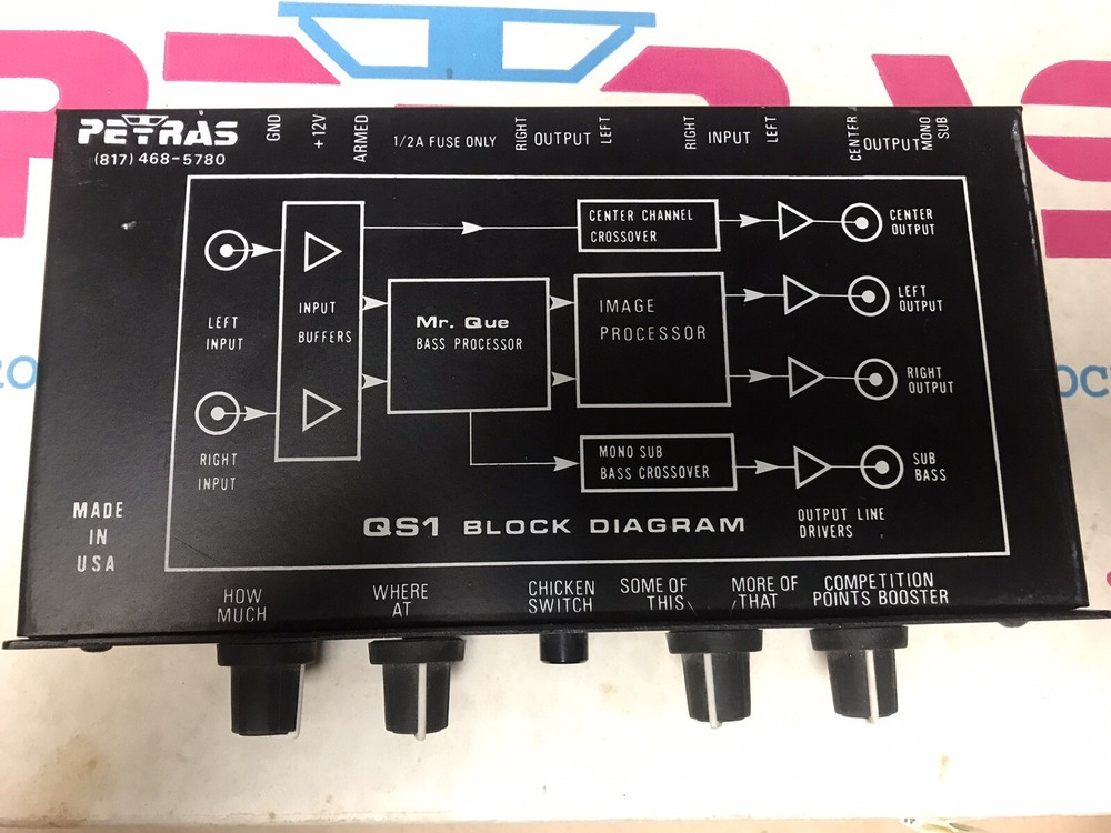 RARE Petras Mr Que Equalizer OLD SCHOOL EQ Bass Processor