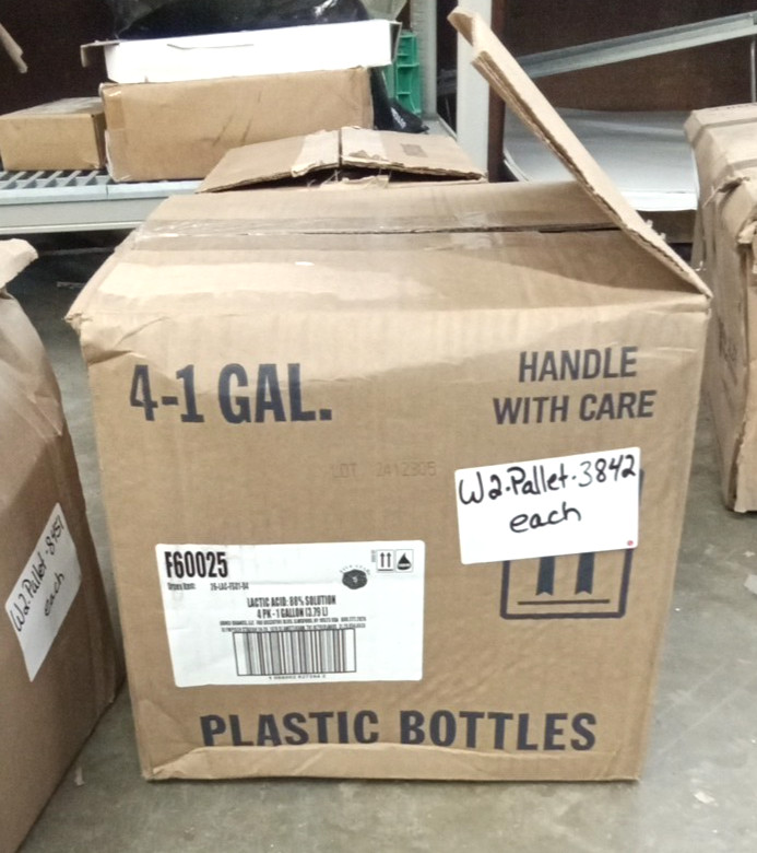 Five Star 26-LAC-FS01-04 Lactic Acid 88% Solution pH Adjuster/Flavor Additive 1G