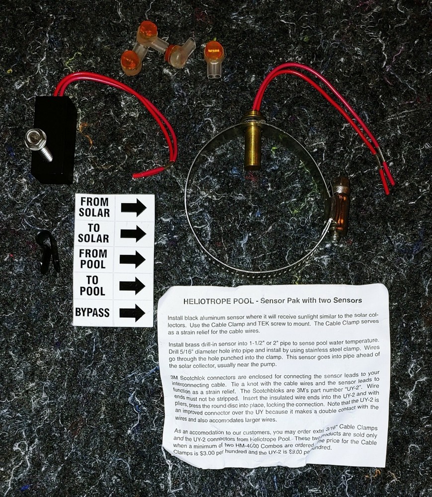Heliotrope 10k Ω Pool Solar Sensor Kit - Compatible w/other 10k Ω controllers