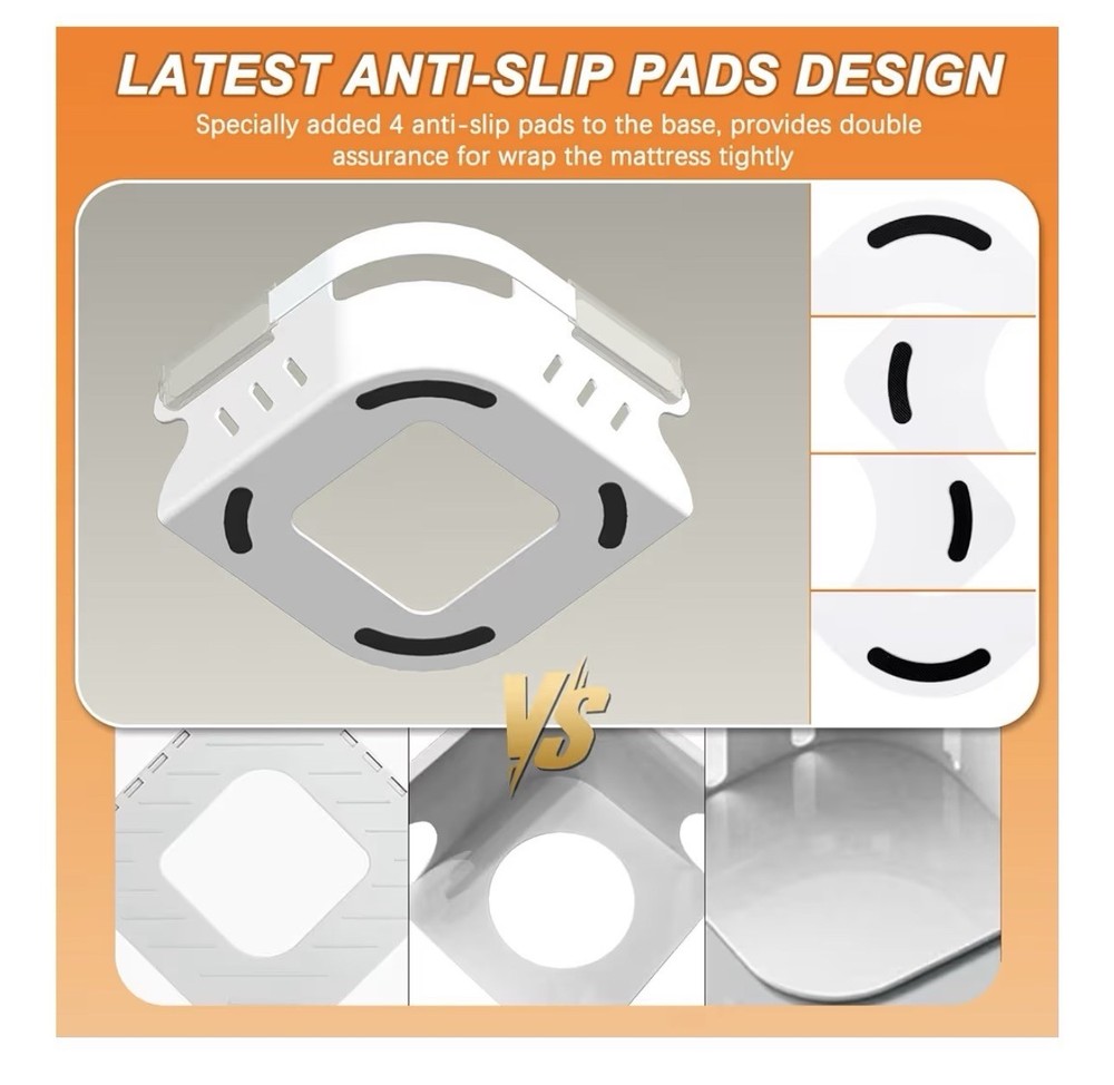 Mattress Bed Sheet Holders With Lock Strips