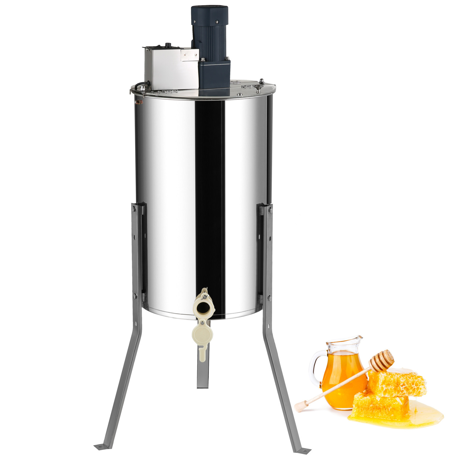 Electric Honey Extractor Beekeeping Equipment 2/4 Frames Stainless Steel