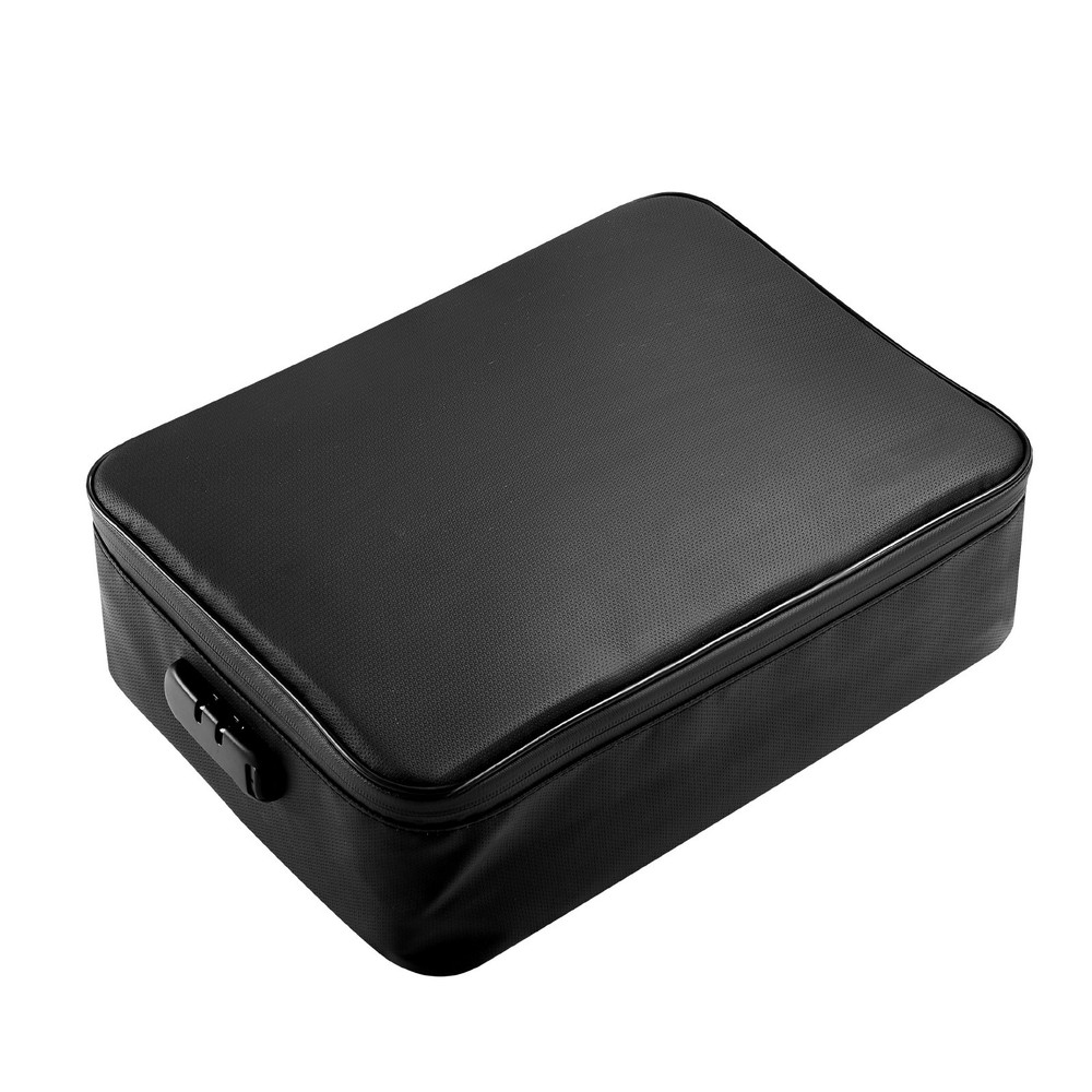 Uimoso Fireproof Document Storage Box 1832℉ Multi-Layer File Organizer with Lock