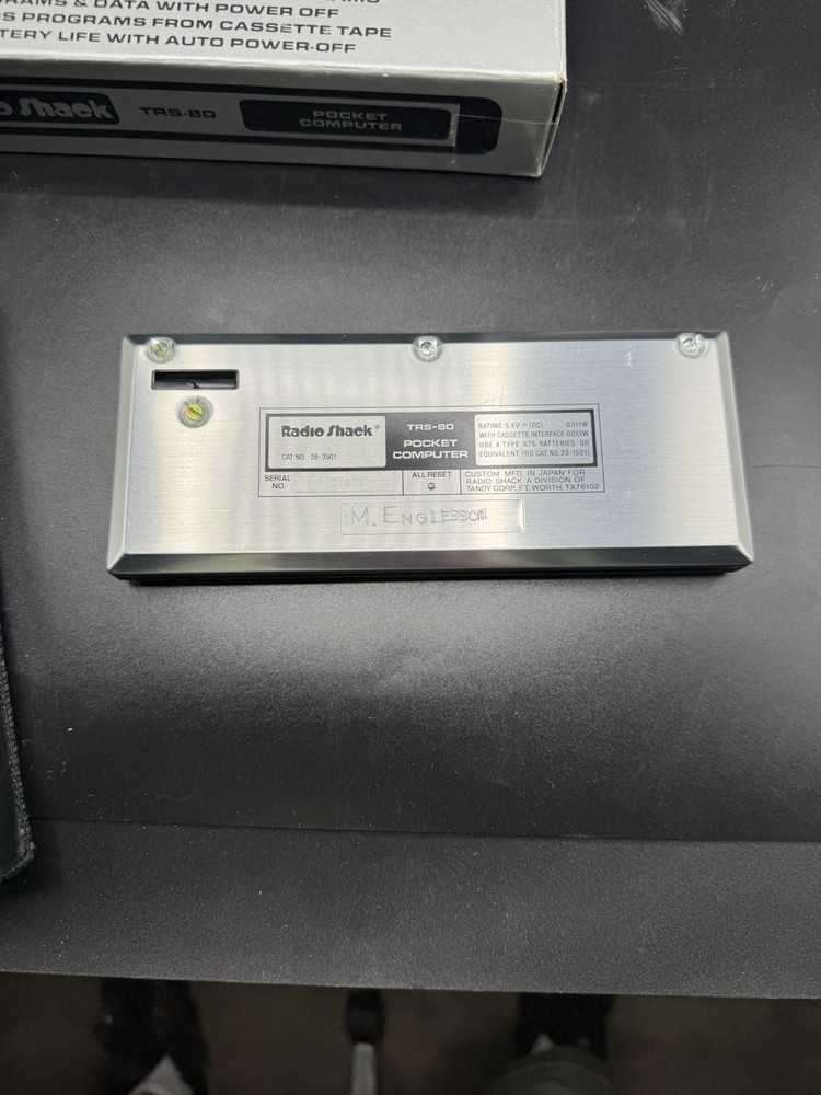 Radio Shack TRS-80 Pocket Computer Printer Cassette Interface Boxes Manuals