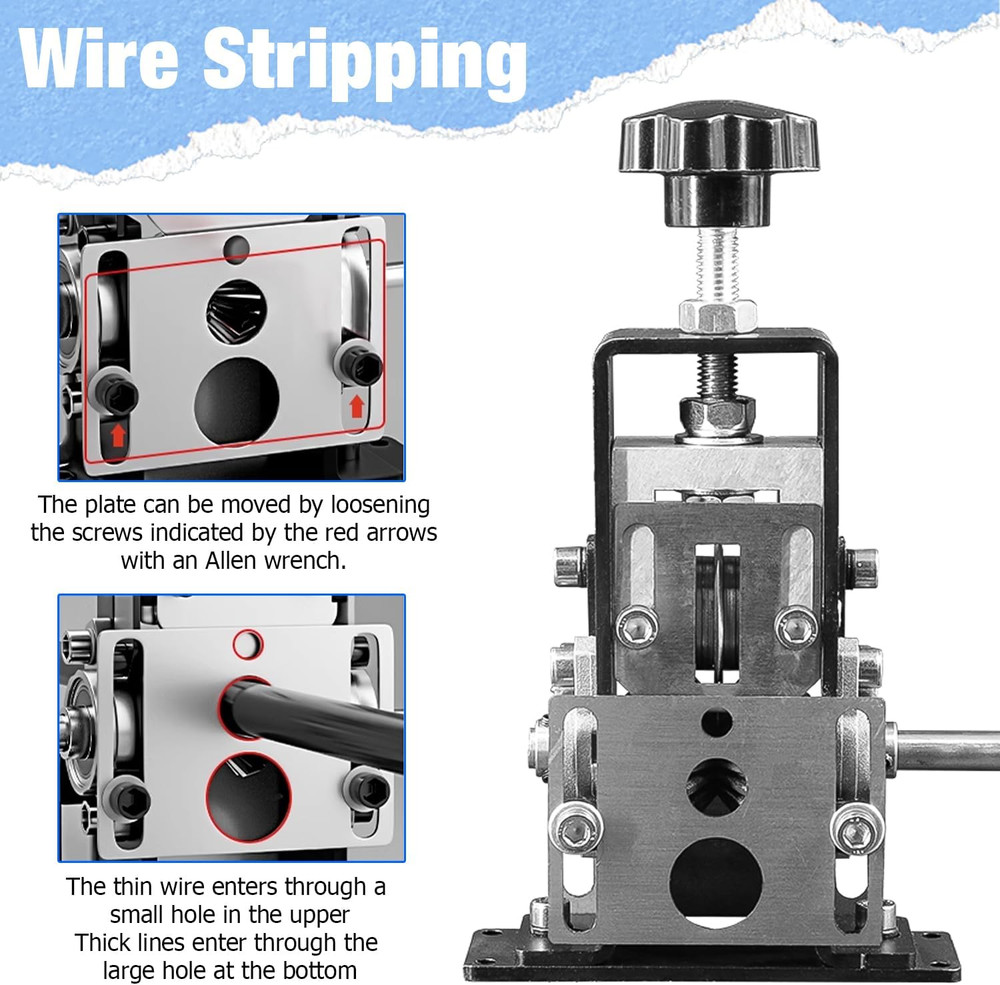 Automatic Copper Wire Stripper Machine Drill Powered Strips 1-25mm Cables Easily