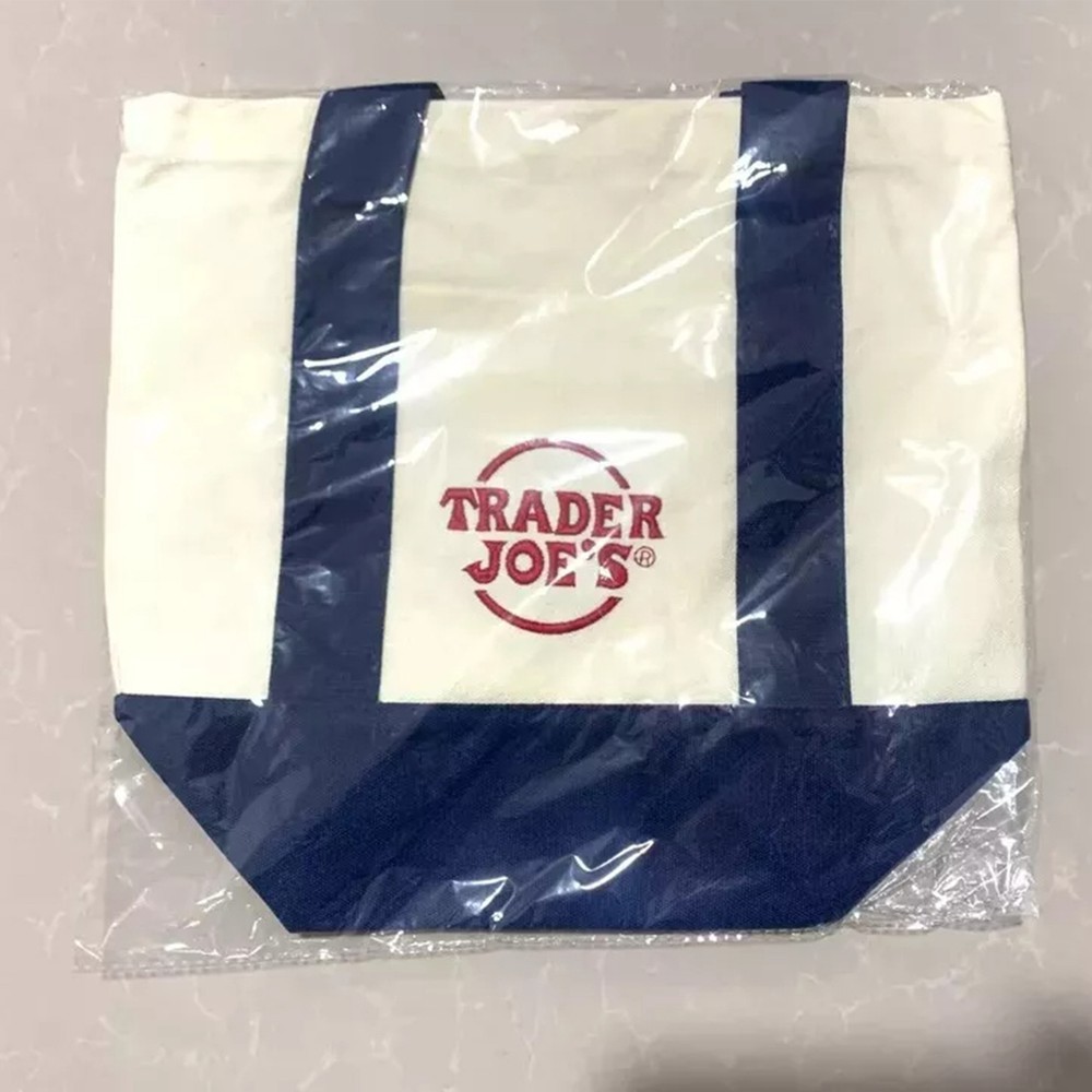 Trader Joe’s Mini Canvas Reusable Tote Bags Colorful Canvas Tote Bag 4 Colors