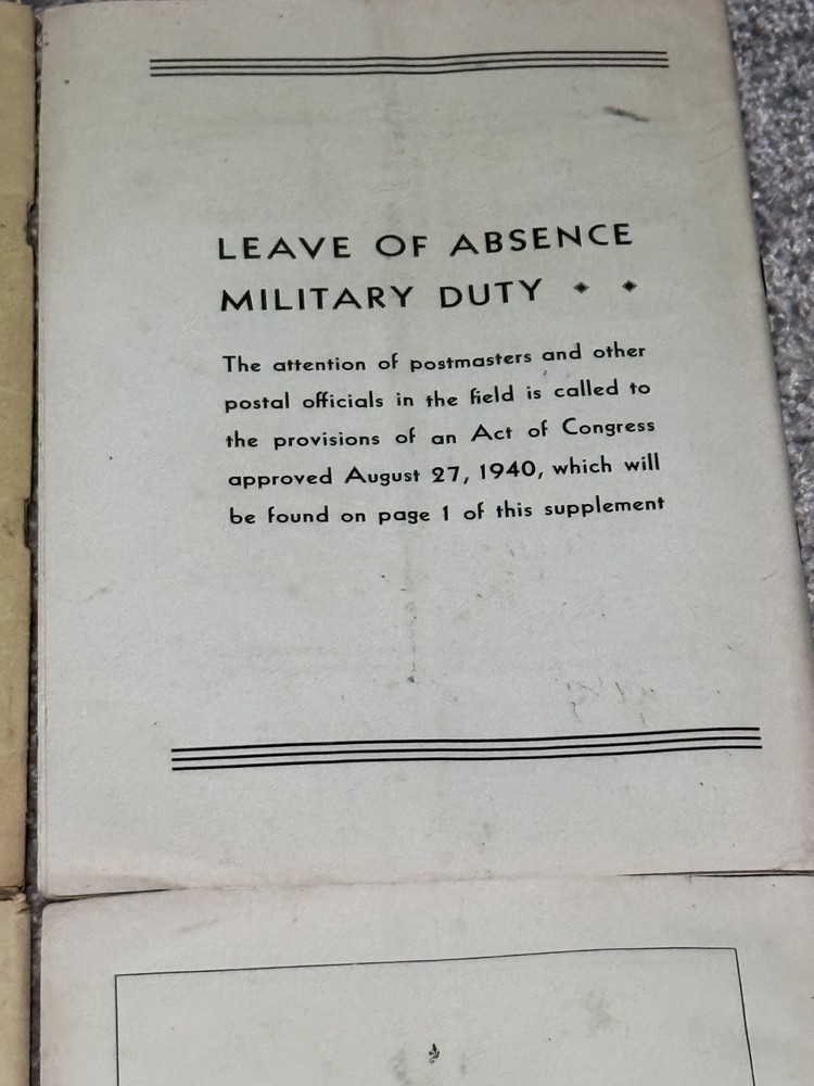 6 United States Official Postal Guides From 1940 Paperback