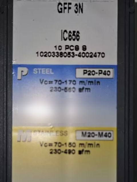 10  PCS  ORIGINAL  INSERTS  ‎‎GFF 3N IC656