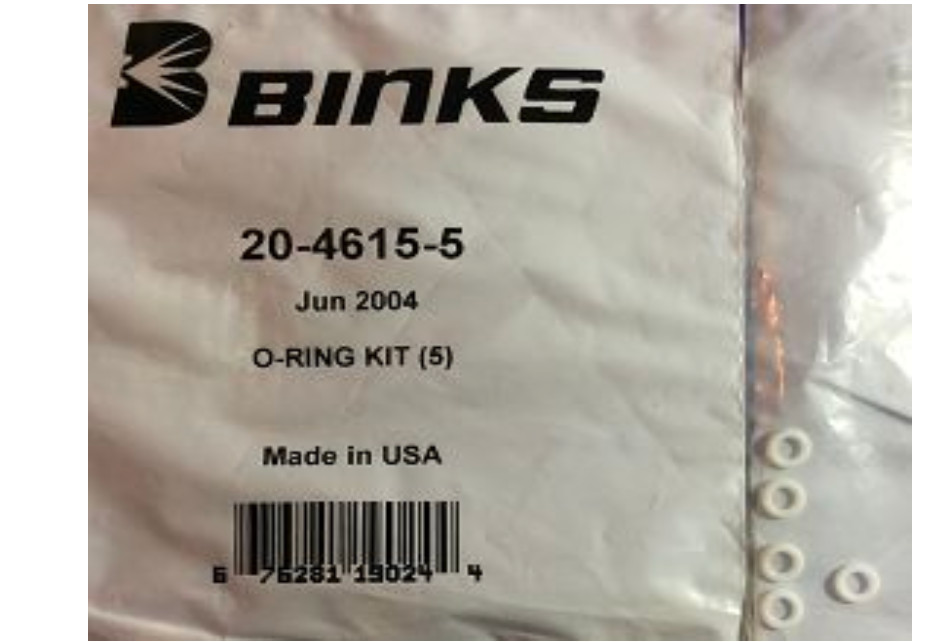 Binks 20-4615-5 O-Ring Kit NEW