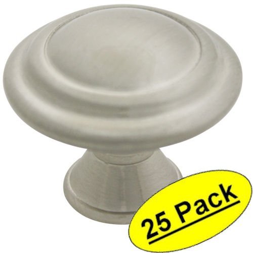 *25 Pack* Cosmas Cabinet Hardware Satin Nickel Round Cabinet Knobs #4949SN