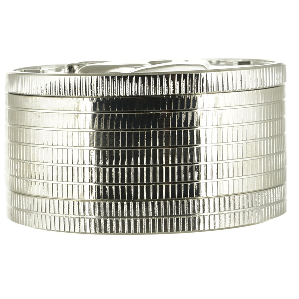 2" 3 Layer Metal Tobacco Crusher Hand Muller Smoke Herbal Large US $ Grinder