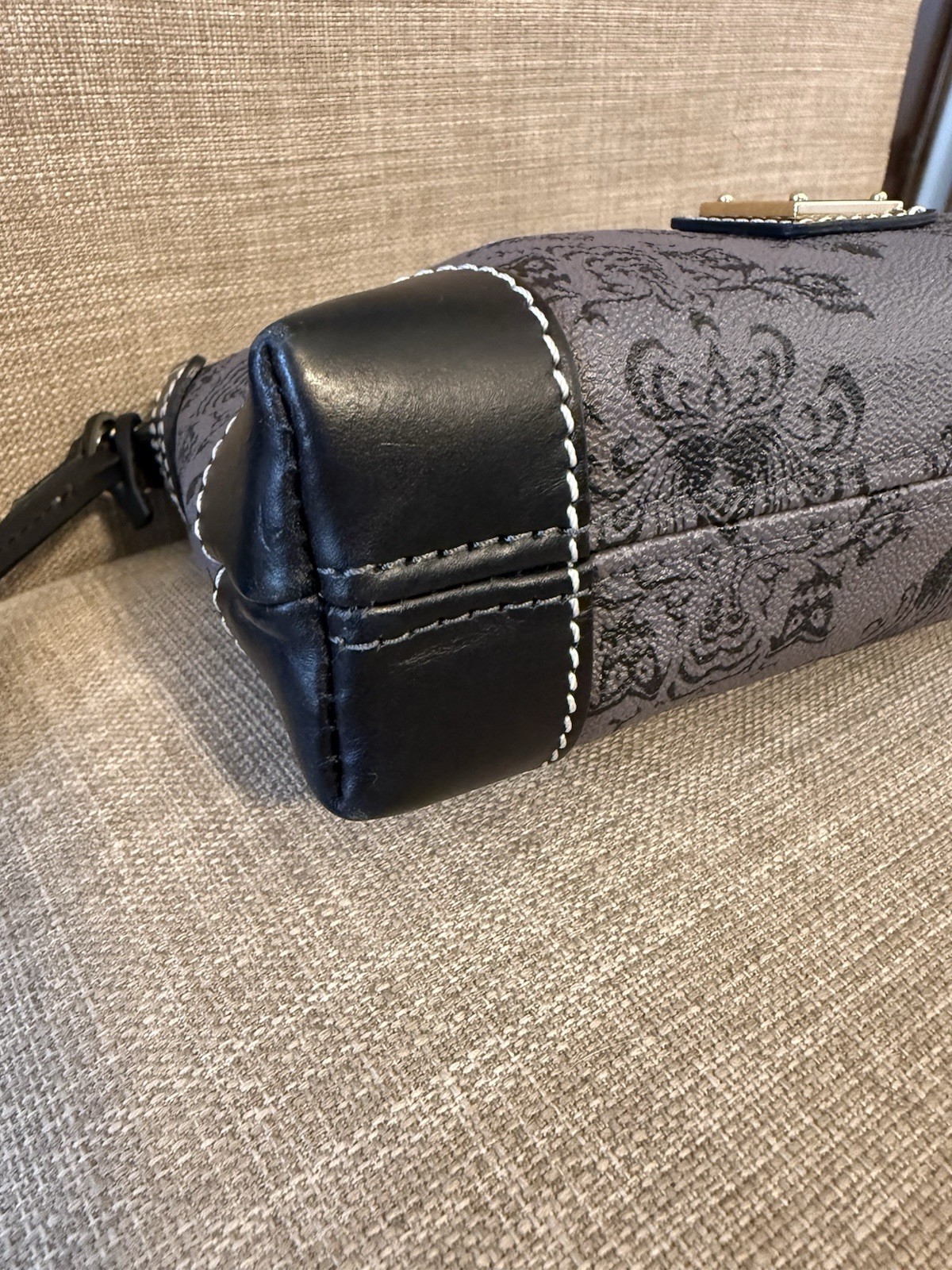 Dooney & Bourke Disney Haunted Mansion Wallpaper Crossbody Pouchette Purse Rare