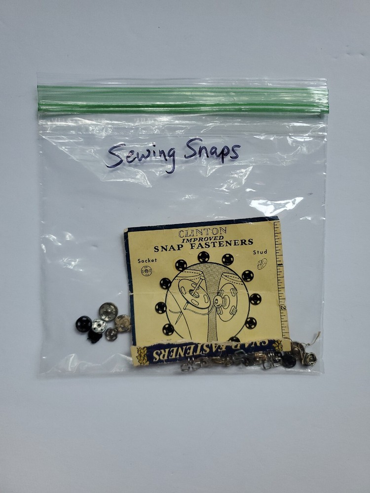 Sewing Snaps Assorted Sizes With Hooks