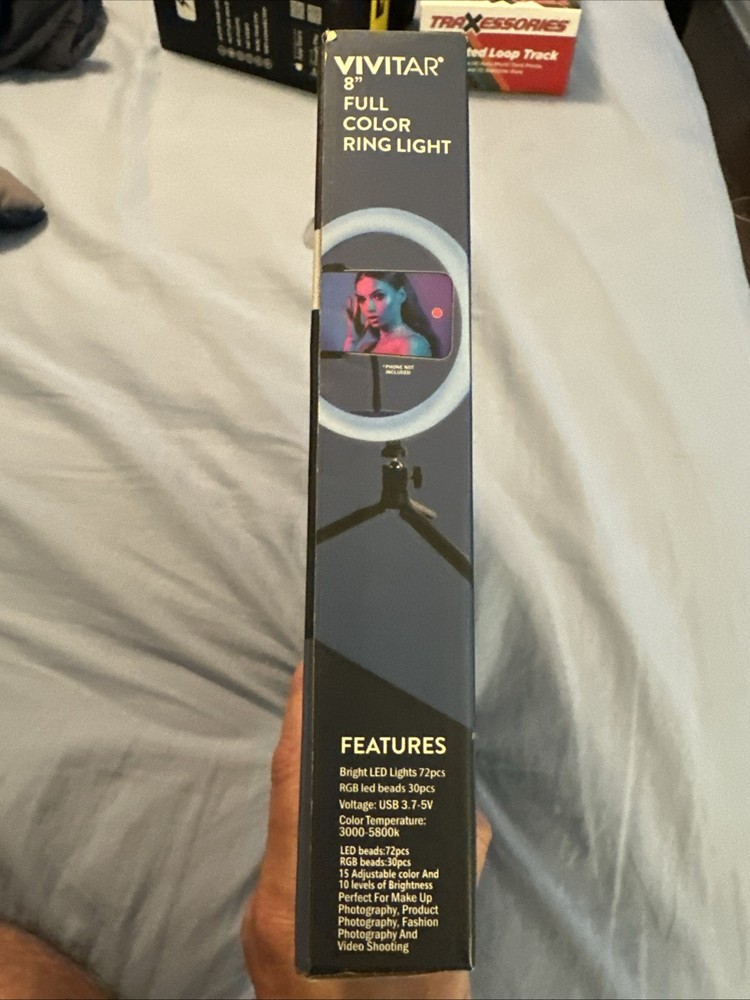 Vivitar 8” Full Color Ring Light USB Powered