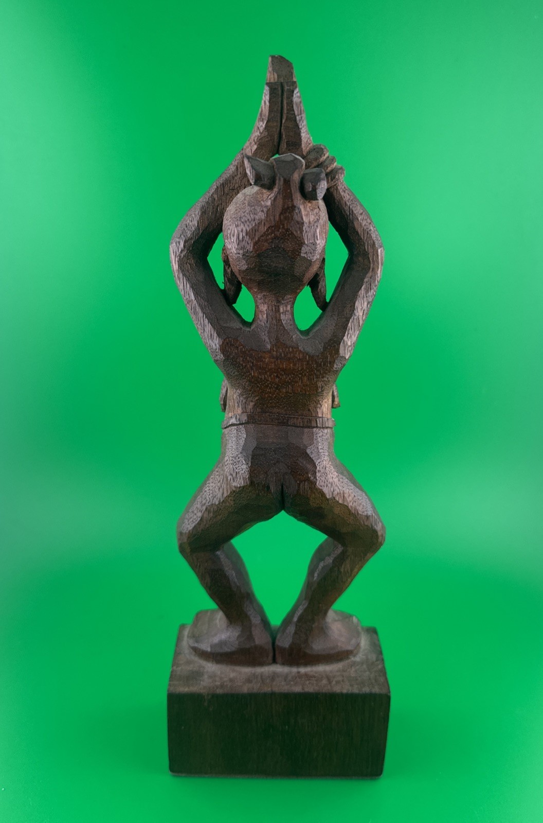 Amazing Hand Carved Vintage African Woman 10” Signed EF.F 68