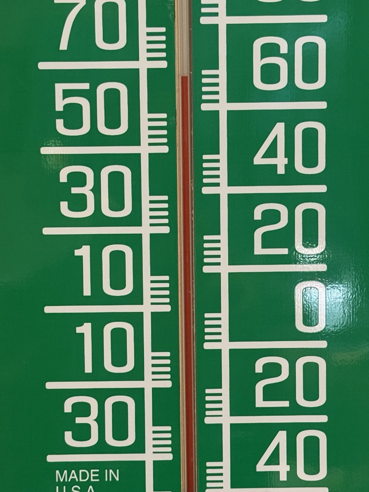 Vtg SKI Cola Metal Thermometer - Say Skeee - measures 7" x 28" LARGE