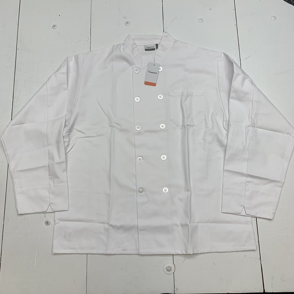 Happy Chef White Jacket Size XL