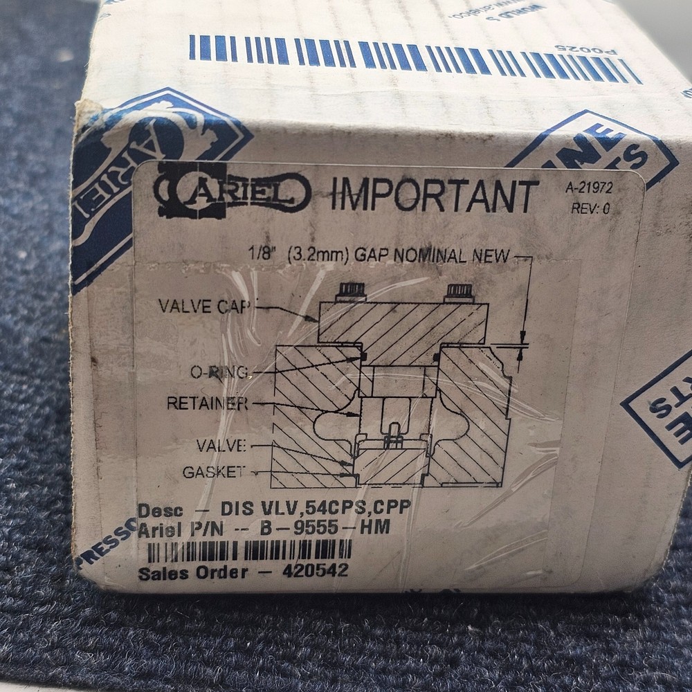 Ariel 54CPS Discharge Valve, CPP, B-9555-HM