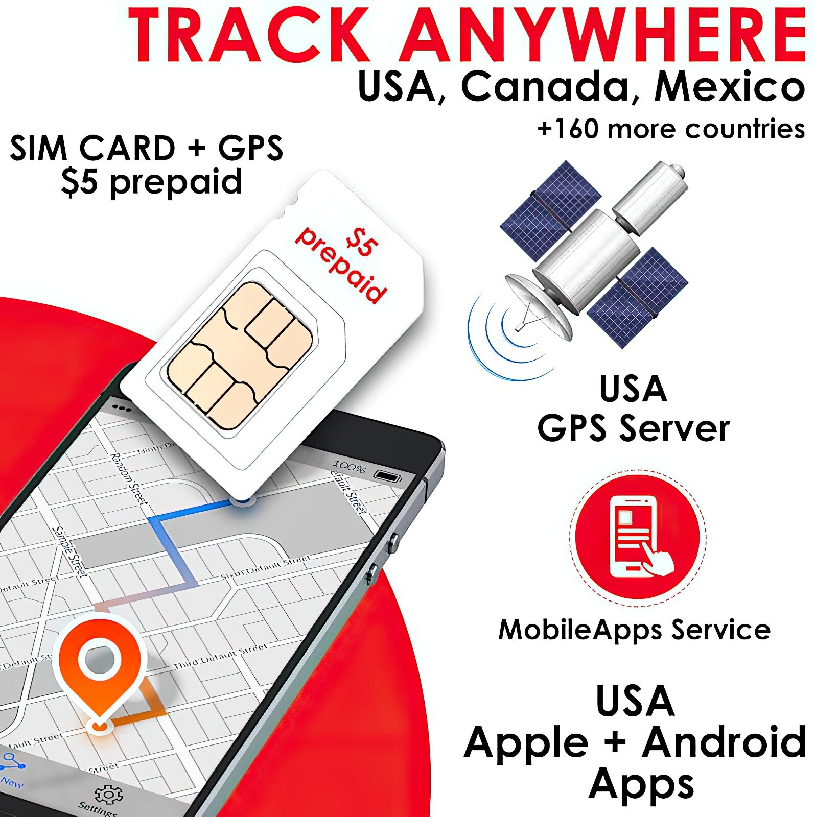 SIM Card Wireless 3-in-1 Triple Mini Micro Nano 4G LTE Kit for GPS Tracker