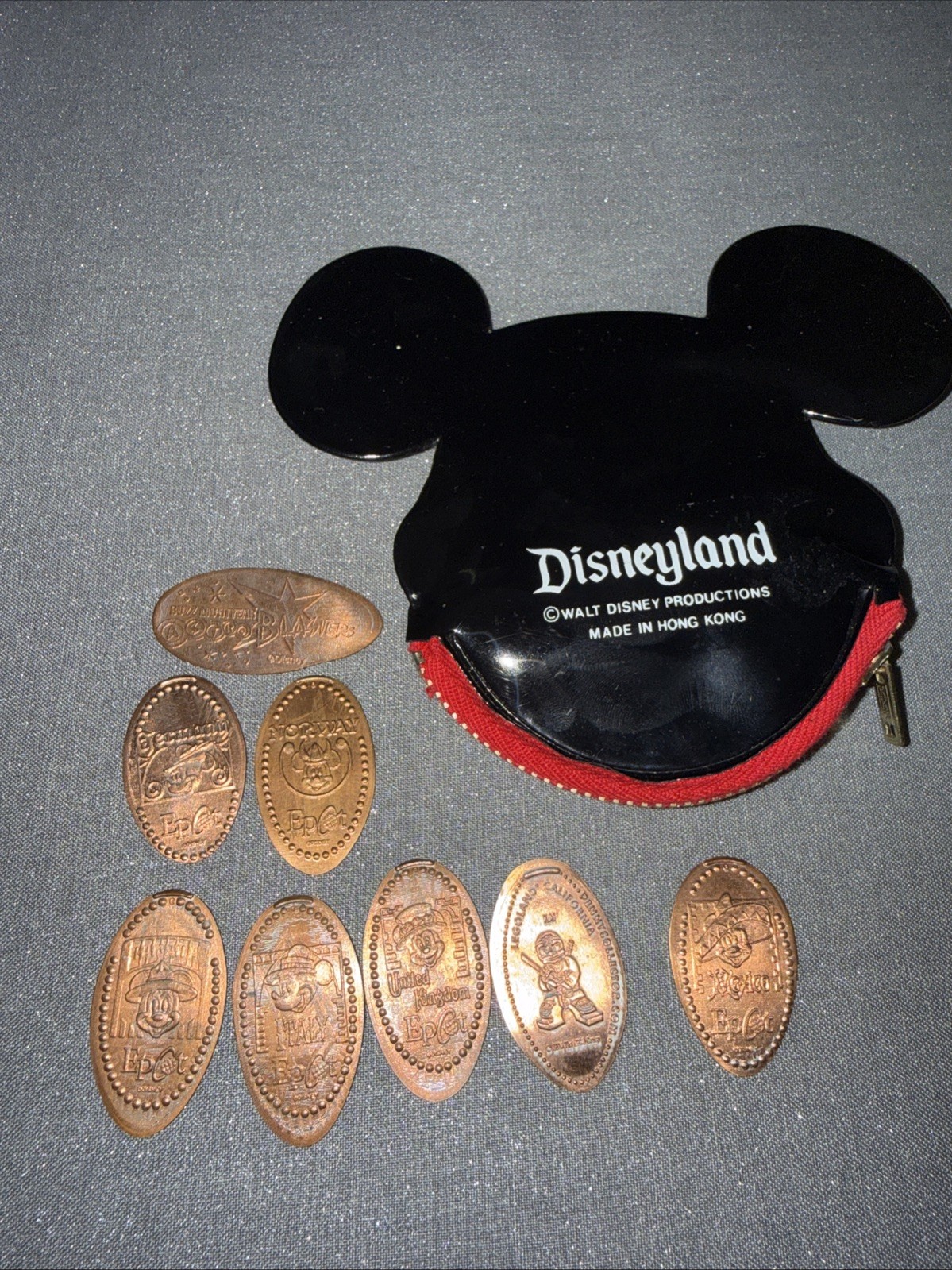 Vintage Walt Disney Production Mickey Mouse Disneyland Coin Purse Squeaker