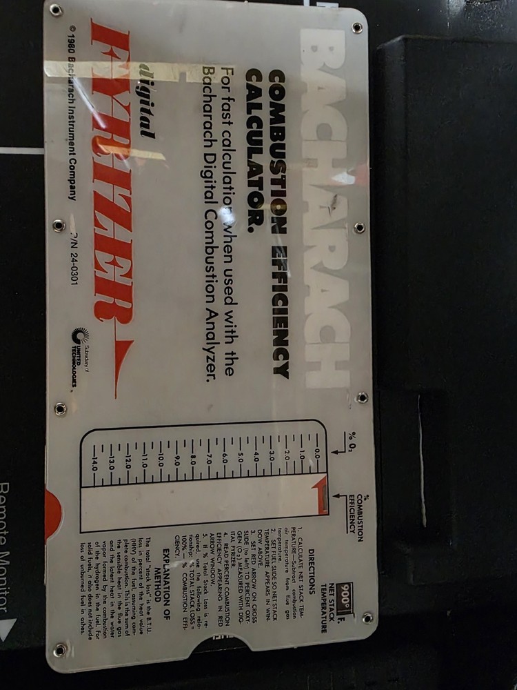 KM9104 COMBUSTION ANALYZER Used