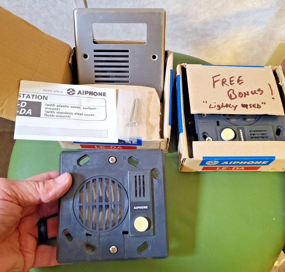 *NEW* AiPhone LE-DA Flush Mount Audio Intercom (w/additional bonus unit)