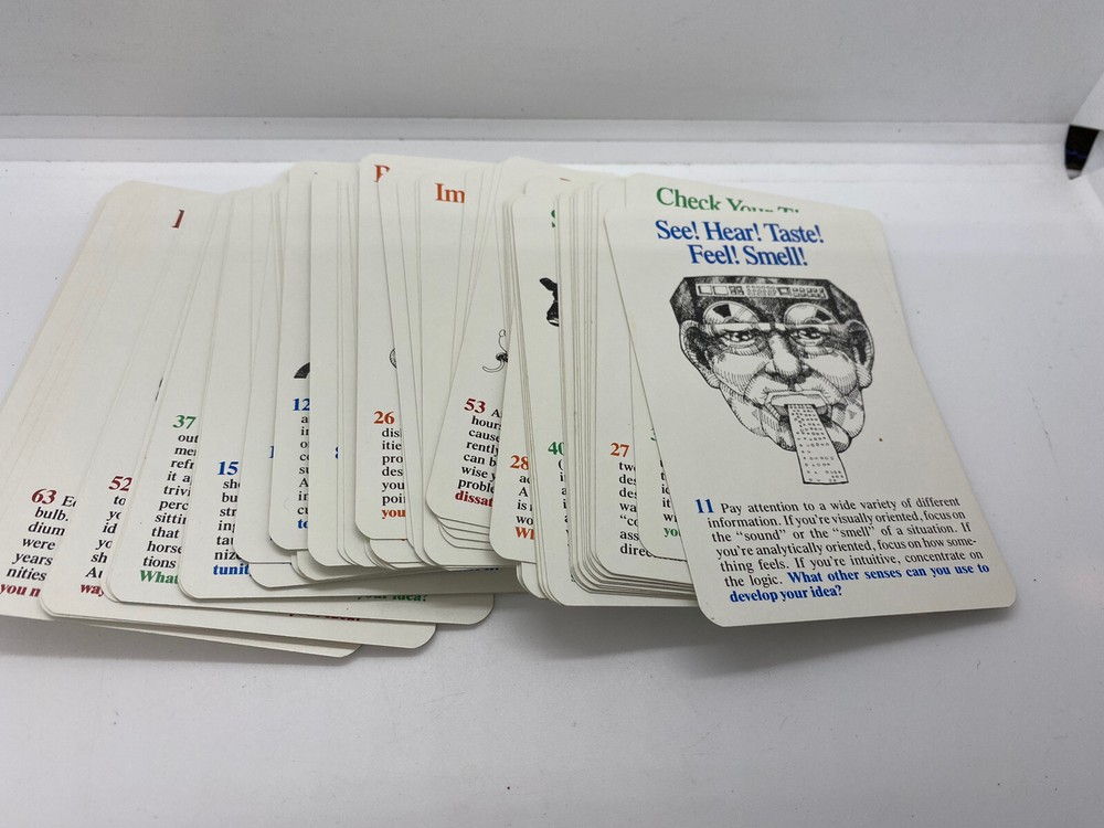 Roger Von Oech's Creative Whack Pack creativity deck cards 64 complete 1992