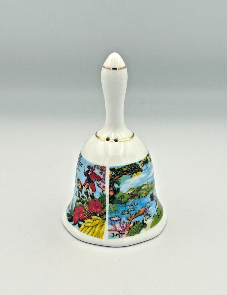 The Caribbean Sea Ceramic Decorative Painted Bell