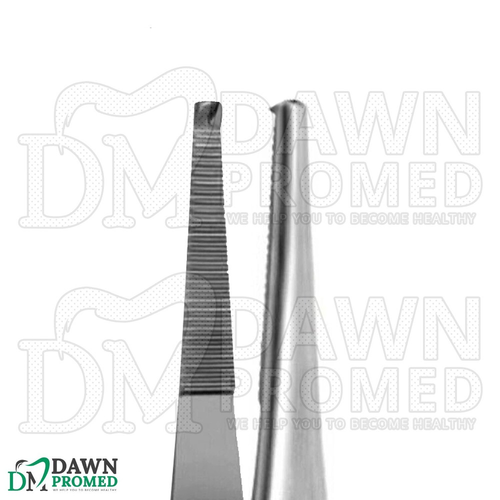 6 Pcs Bonney Tissue Forceps 1x2 Teeth Serrated Tips 7″ Surgery Instruments Set