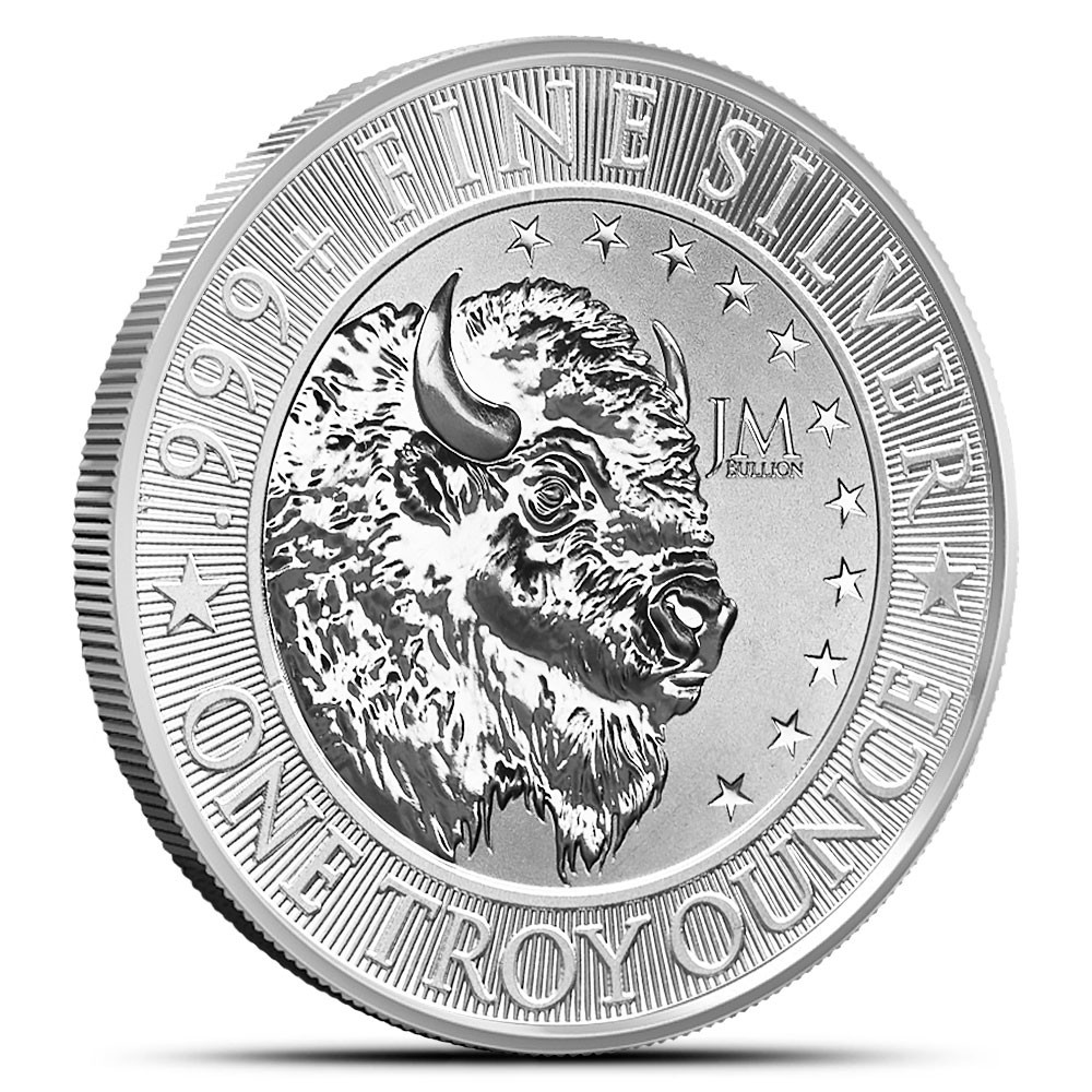1 oz JM Bullion Buffalo Silver Round (Reverse Proof-Like, New)
