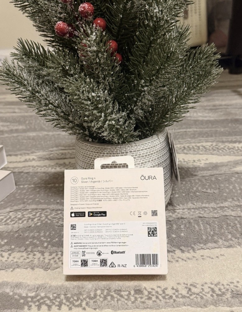 Oura Ring 4 Silver - Size 10