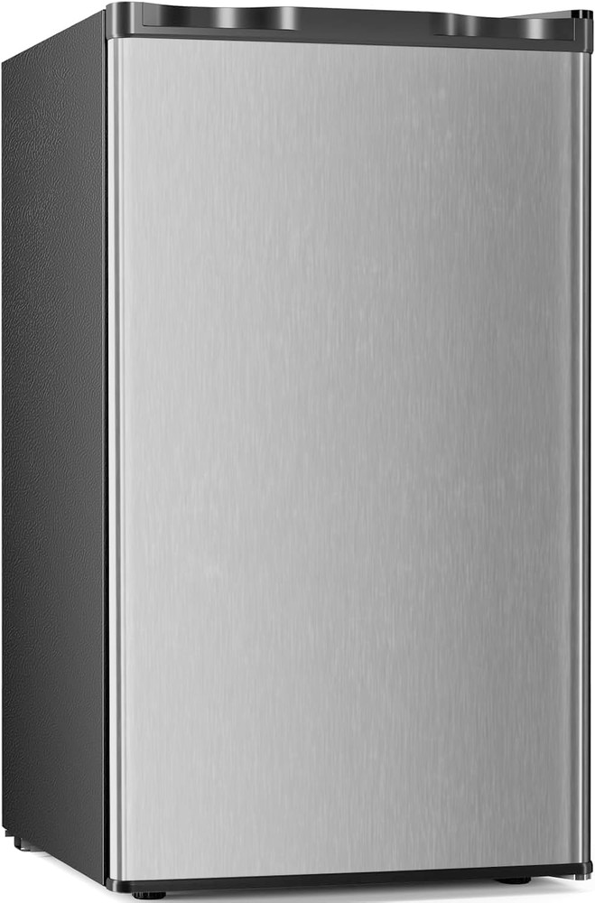 Mini Compact Refrigerator with Freezer, 3.2 Cu.Ft. Single Door with Adjustable T