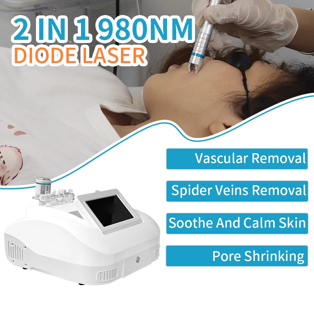 二极管激光 980 纳米血管血液去除蜘蛛静脉物理治疗机-
